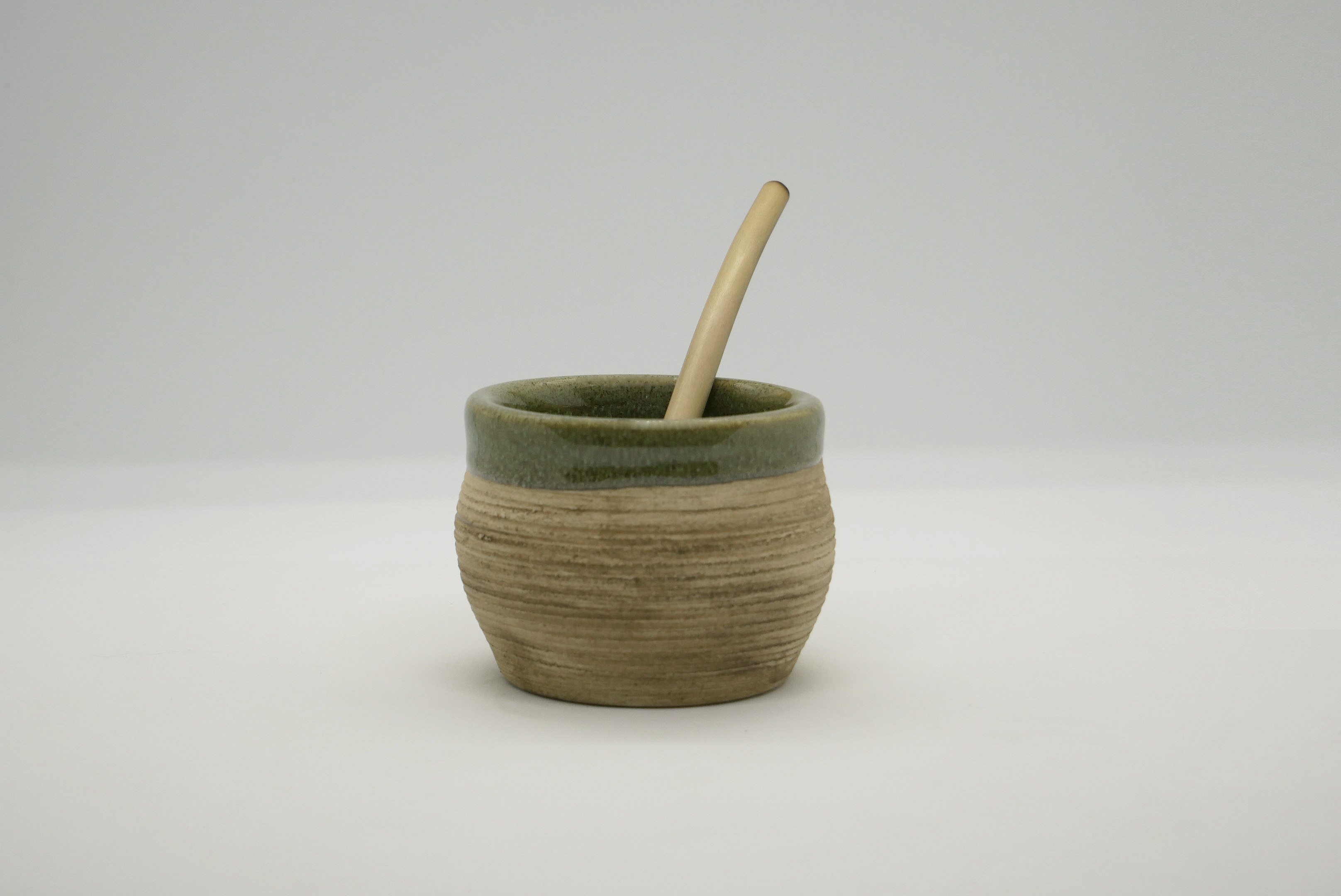 mate rayado verde jaspeado