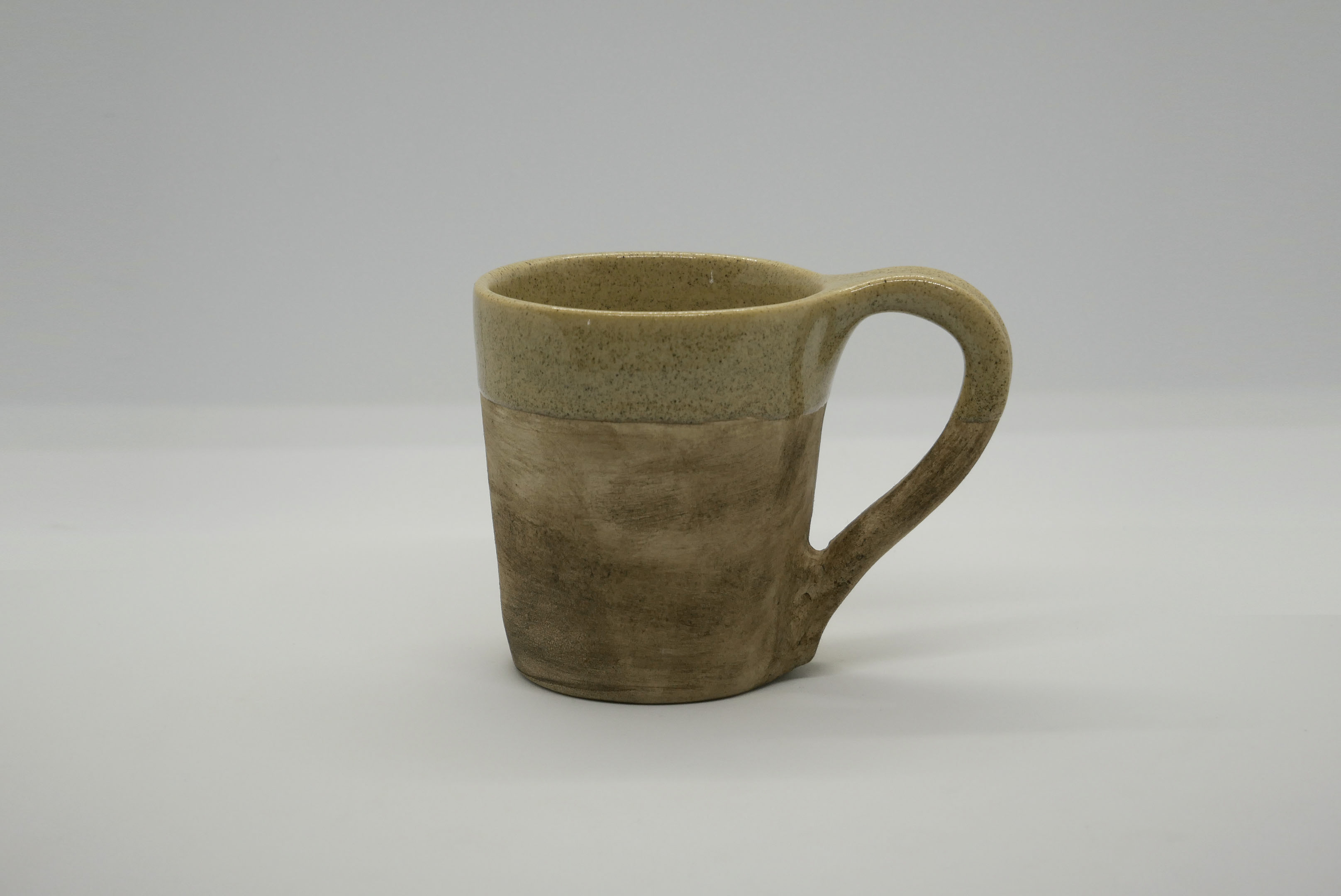 taza cafe doble beige